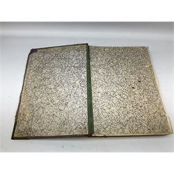 Six 19th century leather bound books of music comprising Graduale Juxta Missale Romanum and Antiphonarium Romanum. Both 1828 Divione; Graduel Romain and Psautier Romain. Both 1859 Digne/Paris; Graduel Romain. 1872 Marseille; and Missale Romanum. 1853 Mechliniae (6)