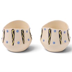 John Clappison for Hornsea pottery bowl, together with five trinket dishes and two cups 