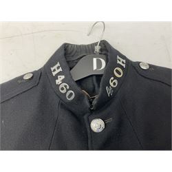 Hull City Police - vintage tunic with matching cape, collar no.H460; another tunic with WW2 medal ribbon bar; early sergeant's tunic; and later sergeant's tunic (5)