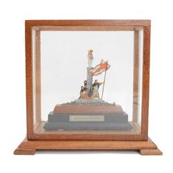 German Zinnfiguren hand-painted flat metal figure 'Defence of the Faith', contained within...