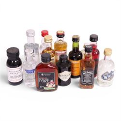 Mixed alcohol, including Monkey Shoulder, blended scotch whisky, Woodford Reserve, Kentucky bourbon whiskey, Cockburn's Special reserve port etc, together with a selection of miniatures, various contents and proof 
