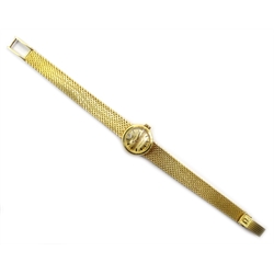  Omega Ladymatic 18ct gold bracelet wristwatch 7136 674238, hallmarked, approx 41.3gm  