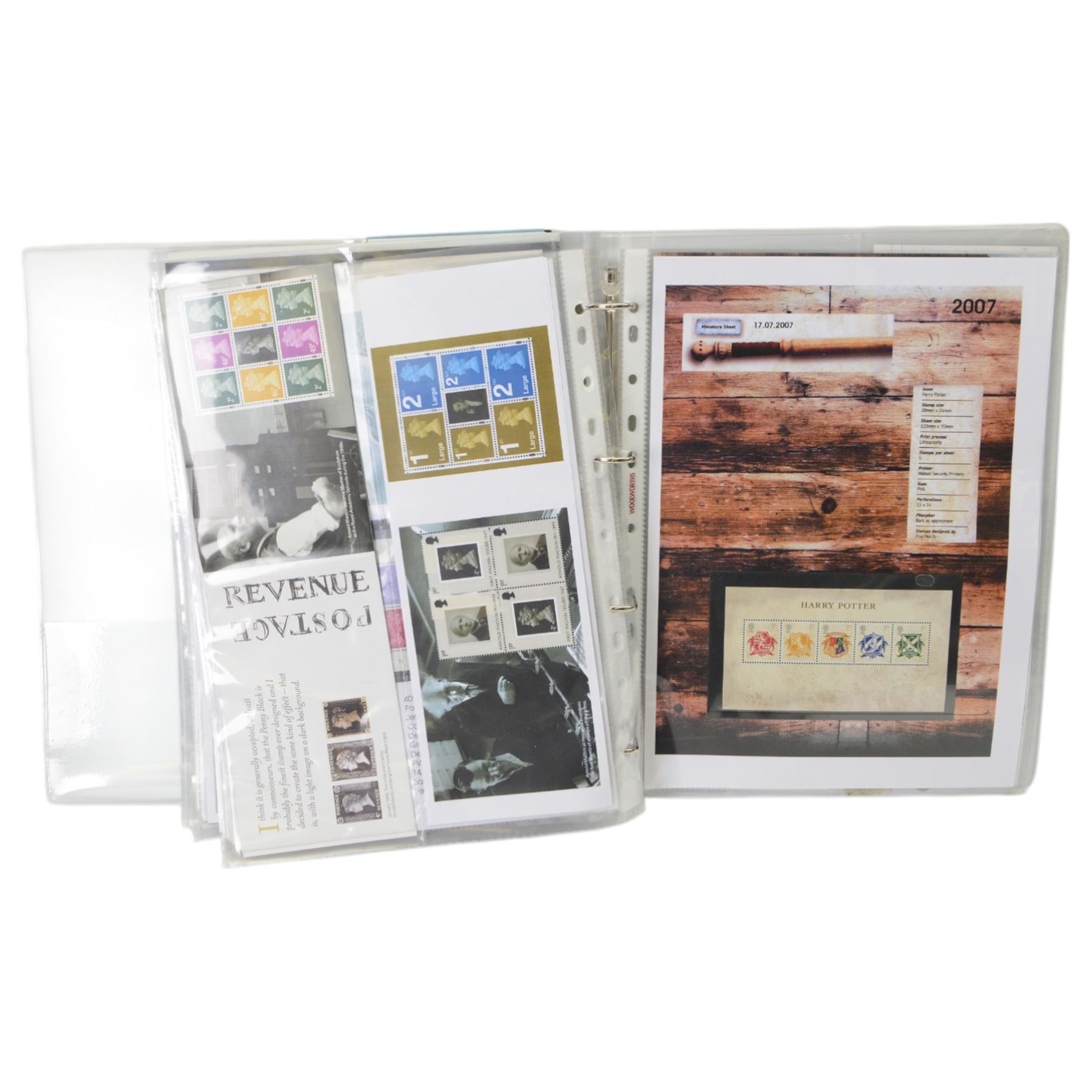 Queen Elizabeth II mint decimal stamps, mostly in presentation packs, face value of usable postage approximately 650 GBP