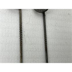 Nine WW2 German lapel pins including five Infantry Assault, Tank Assault etc 