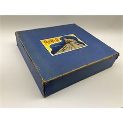 Hornby Dublo - three-rail EDG7 Tank Goods Train set with GWR 0-6-2 Tank locomotive No.6699, two wagons and brake van, quantity of straight and curved track and controller, boxed with instructions and oil bottle.