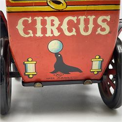 Clockwork circus tinplate car