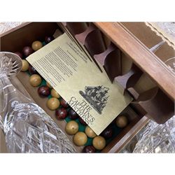 Bradford Exchange 'Shakespearean Lovers' collectors plates, continental figures, Royal Doulton and Dartington Crystal glassware and other ceramics and collectables, in three boxes