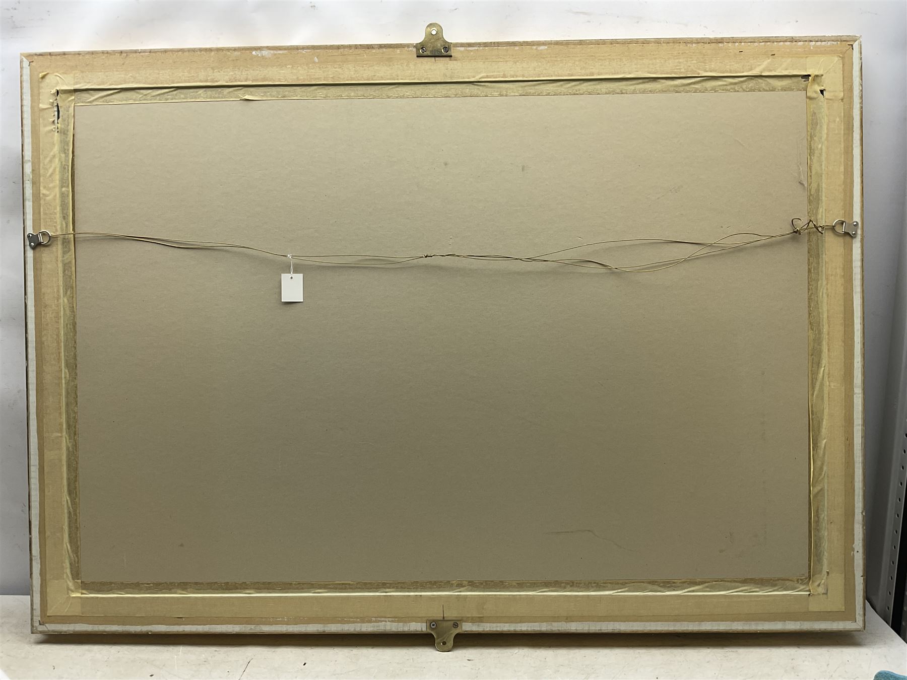 Rajput School (Mid 20th century): Shah Jahan leading a Hunting Party, watercolour on silk 62cm x 98cm