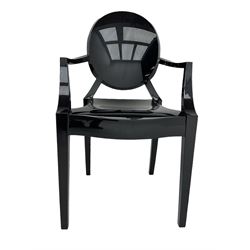 Philippe Starck for Kartell - 'Louis Ghost' chair, in black