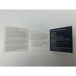 The Royal Mint United Kingdom 2010 ''4th Olympiad London' silver proof piedfort two pound coin, cased with certificate