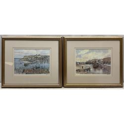 J MacDonald (British Contemporary): 'Whitby' and 'Seahouses', pair colour prints signed in pencil 22cm x 30cm (2)