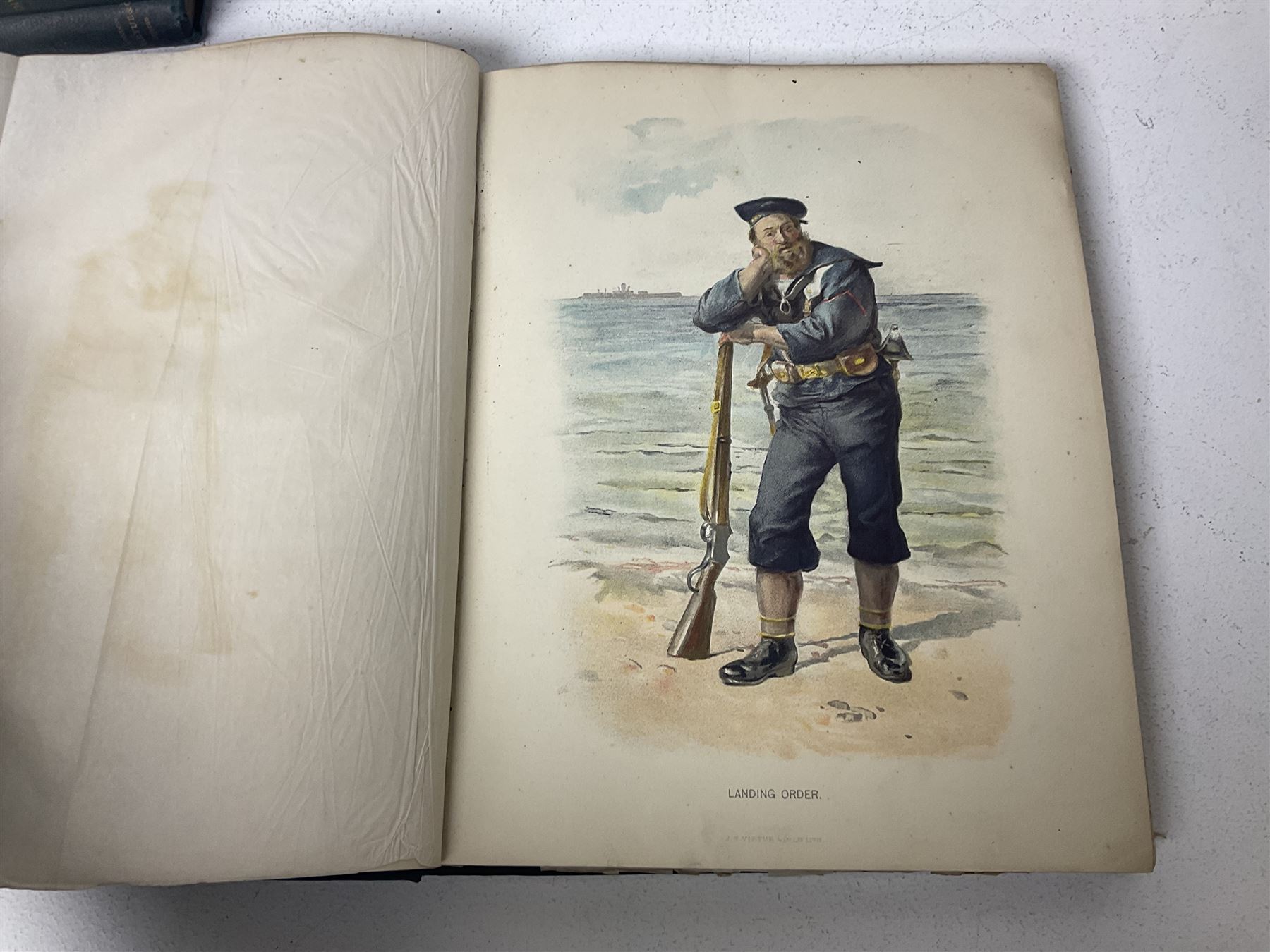 Charles Rathbone Low: Her Majesty's Navy, including its Deeds and Battles', five vols of six., pub J.S. Virtue & Co., London, 1890 (5)