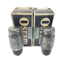  Two Osram thermionic radio valves/vacuum tubes KT66, in original boxes