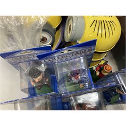 Collection of Duracell Bunny collectibles to include Racing Bunny, Fireman Bunny, Dancing Bunny etc in original boxes; Bandai collectable characters, Gremlins 2 Gizmo plushies from Applause, further soft toys and collectables etc, in three boxes 