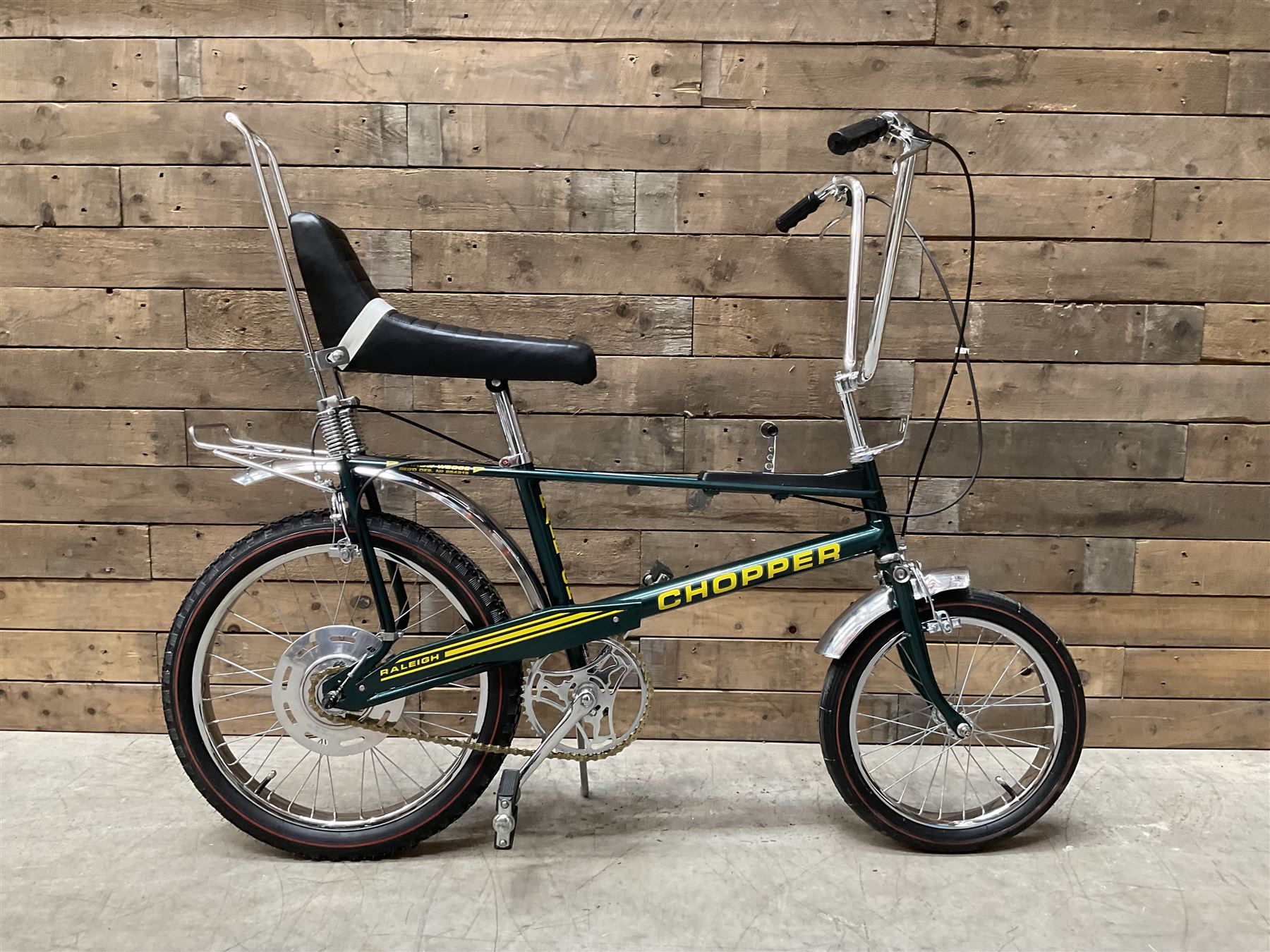 Raleigh Chopper Mk2 Arrow Wedge bicycle, fully restored and rechromed