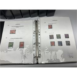 British Commonwealth stamps, including Cook Islands, Guyana, Kenya, Maldives, New Zealand, Hong Kong etc, housed in ten folders