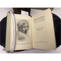 Collection of art reference books, including Works of Eminent Masters, Frank Brangwyn and His Works, Etching and Etchings etc 