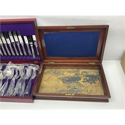 Arthur Price canteen of 18/10 stainless cutlery, together with another box