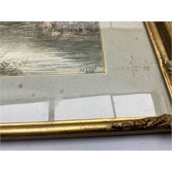 Frederick John Lees (British fl. 1870-1900): 'Cliveden on Thames' and 'Little Boveney Church near Windsor', pair watercolours signed and dated 1894 together with 'Twickenham Ferry', watercolour signed and dated 1895 by the same hand max 26cm x 36cm (3)