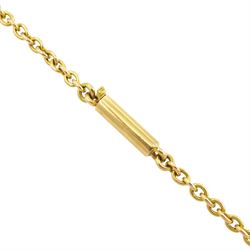 Edwardian 15ct gold split pearl flower head and foliate necklace