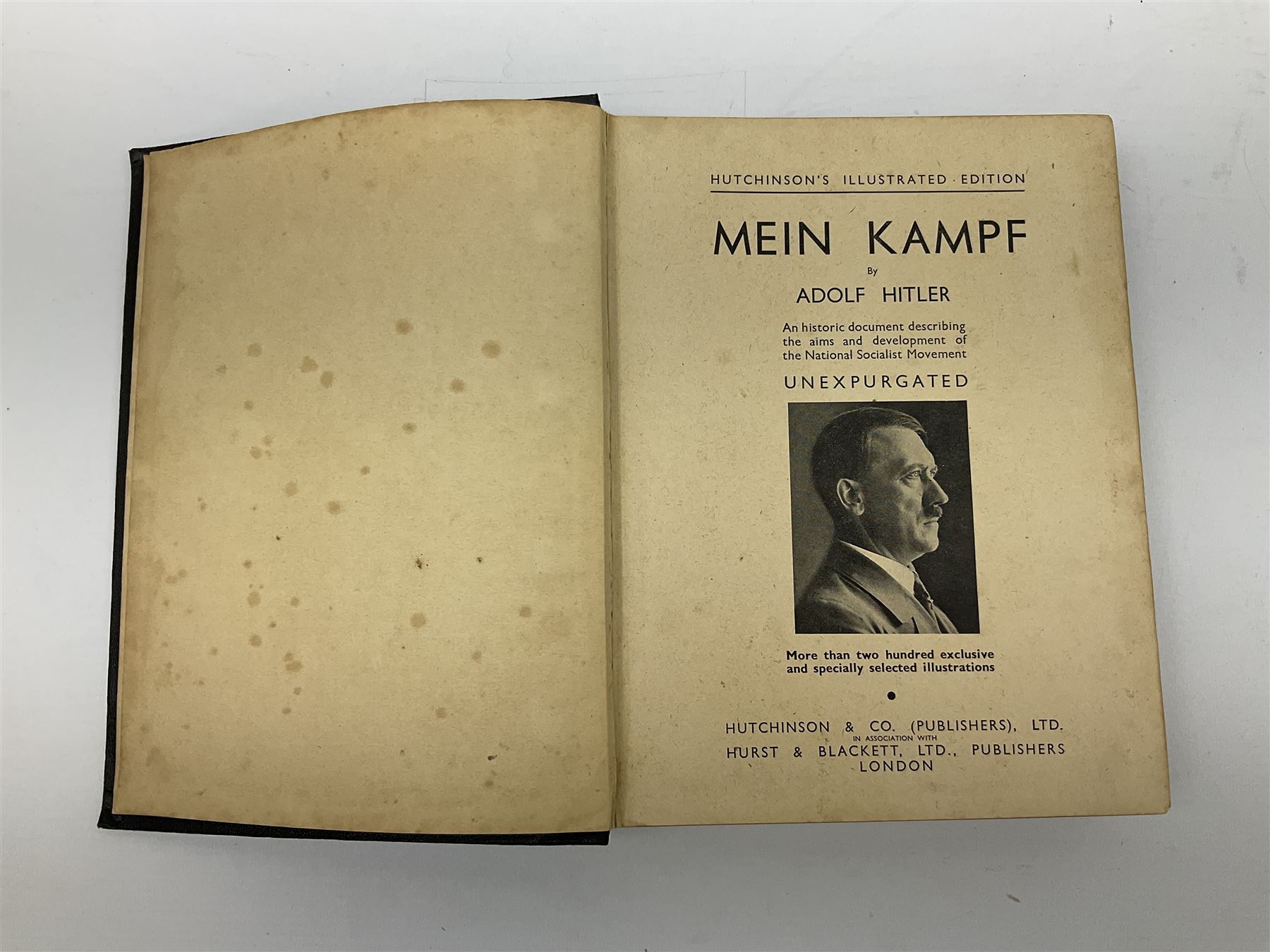Hitler Adolf Mein Kampf. Unexpurgated edition published by Hutchinson