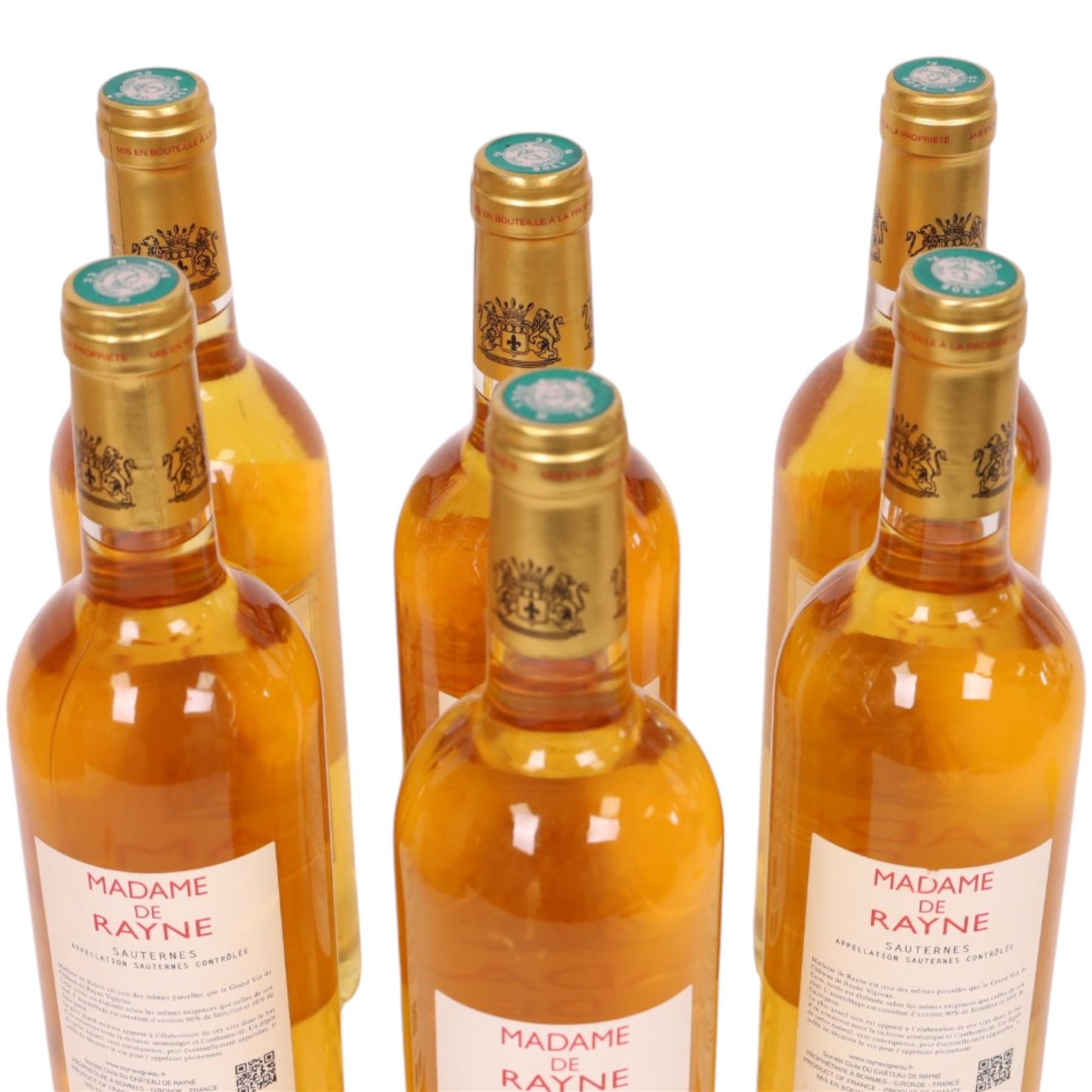 Madame de Rayne 2013 Sauternes, 750ml, 13.5% vol, six bottles