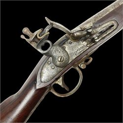 Early 19th century M.T. Wickham of Philadelphia flintlock musket, approximately .700 cal., the 104cm(41