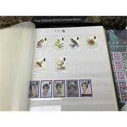 Queen Elizabeth II mint decimal stamps, mostly London 2012 Olympic games 1st class, face value of usable postage approximately 535 GBP
