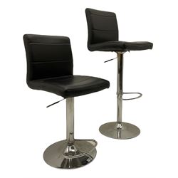 Two gas lift stools