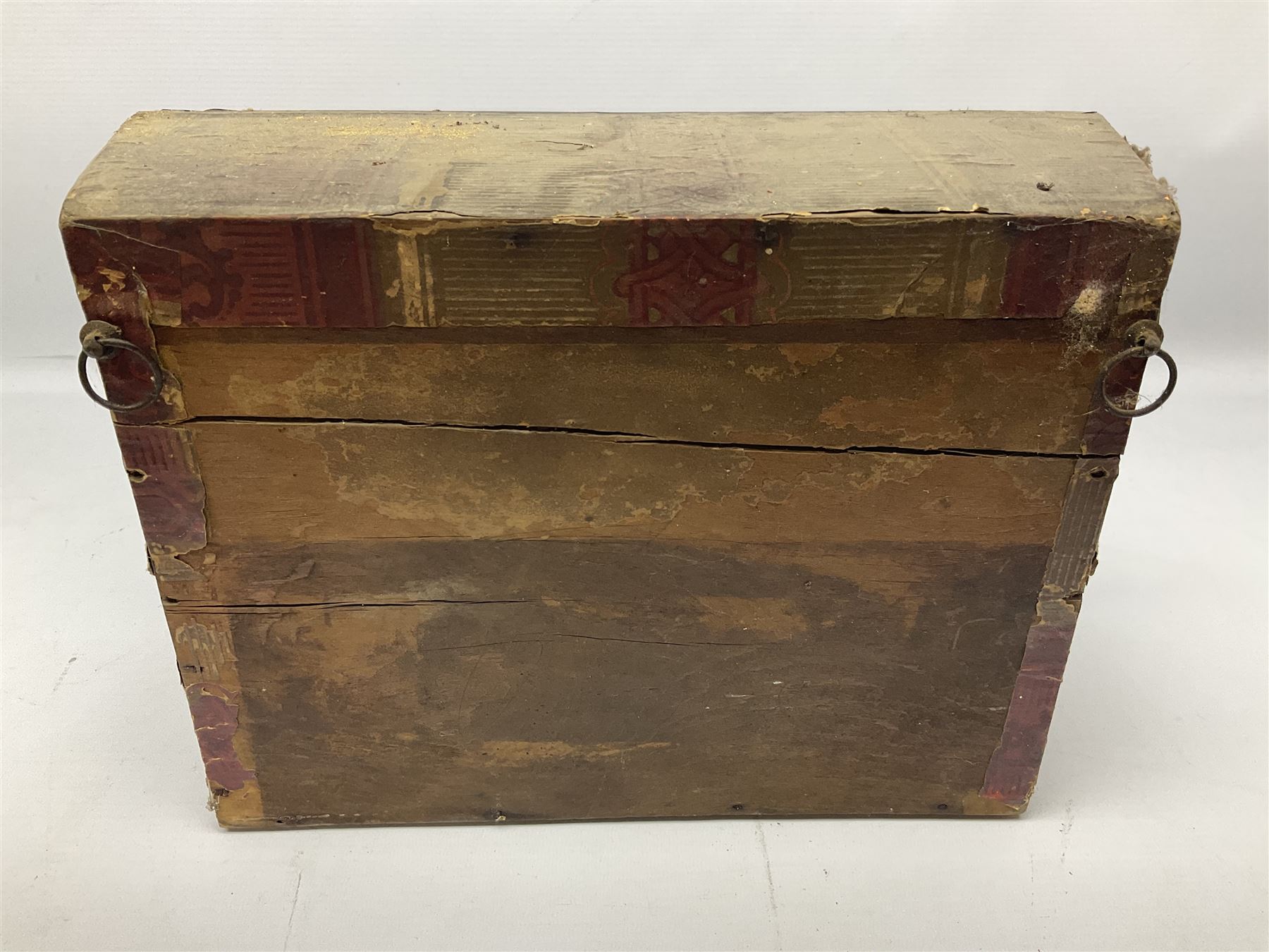 Taxidermy; Victorian cased display of birds, comprising Scarlet Tanager (Piranga olivacea), Campo Troupial (Icterus jamacaii) and Snow Bunting (Plectrophenax nivalis), amidst a naturalistic setting, encased within an ebonised single pane display case, H23cm, L35cm