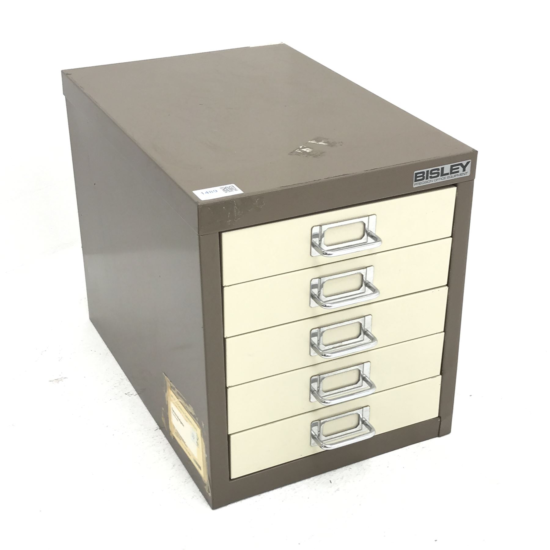 *Bisley five drawer index W28cm, H33cm, D41cm The Furnishings Sale Furniture
