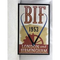 Ronald McNeill (British 1932-2020): 'BIF [British Industries Fair] 1953 - London and Birmingham', original design for a poster, gouache signed and dated '52, 99cm x 60cm