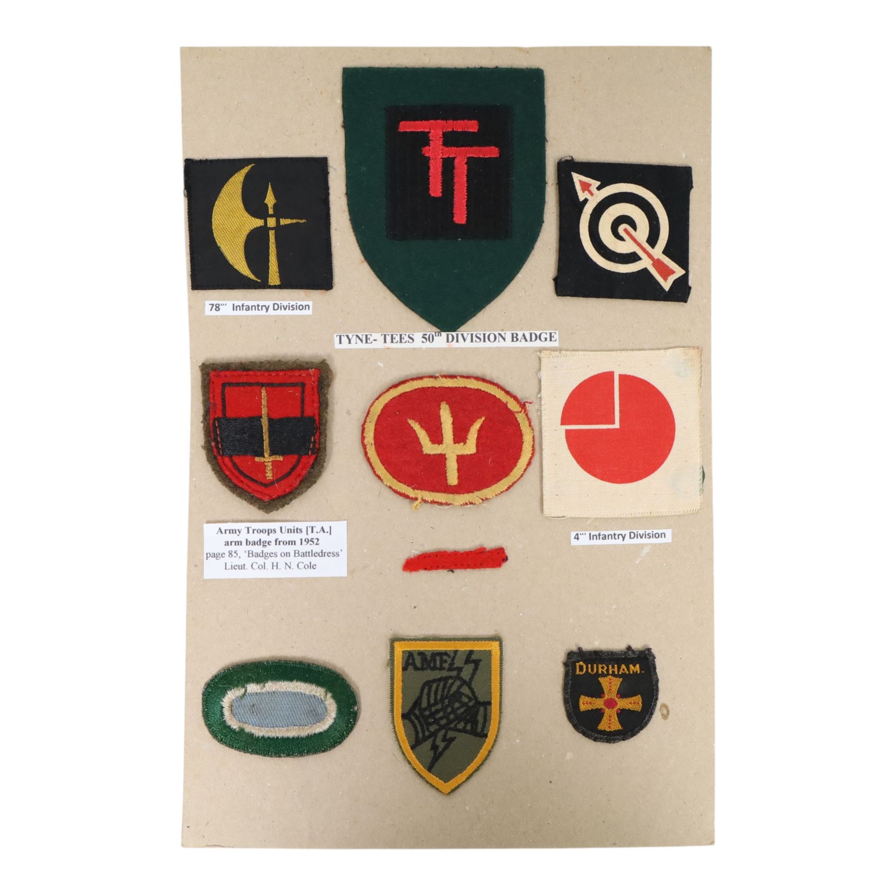 WWII Parachute Regiment cloth badges, including shoulder badge and Pegasus badge, together with military trade badges, formation signs etc   