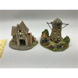 Seven Lilliput Lane cottages, comprising five limited edition examples, one French collection example and one Dutch collection, to include Queen of Windemere, Penkill Castle and Gertrude's Garden, all with boxes, four with deeds