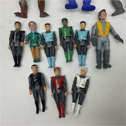Collection of 80s-00s collectable figures from Lord of the Rings, Masters of the Universe, Thunderbirds etc