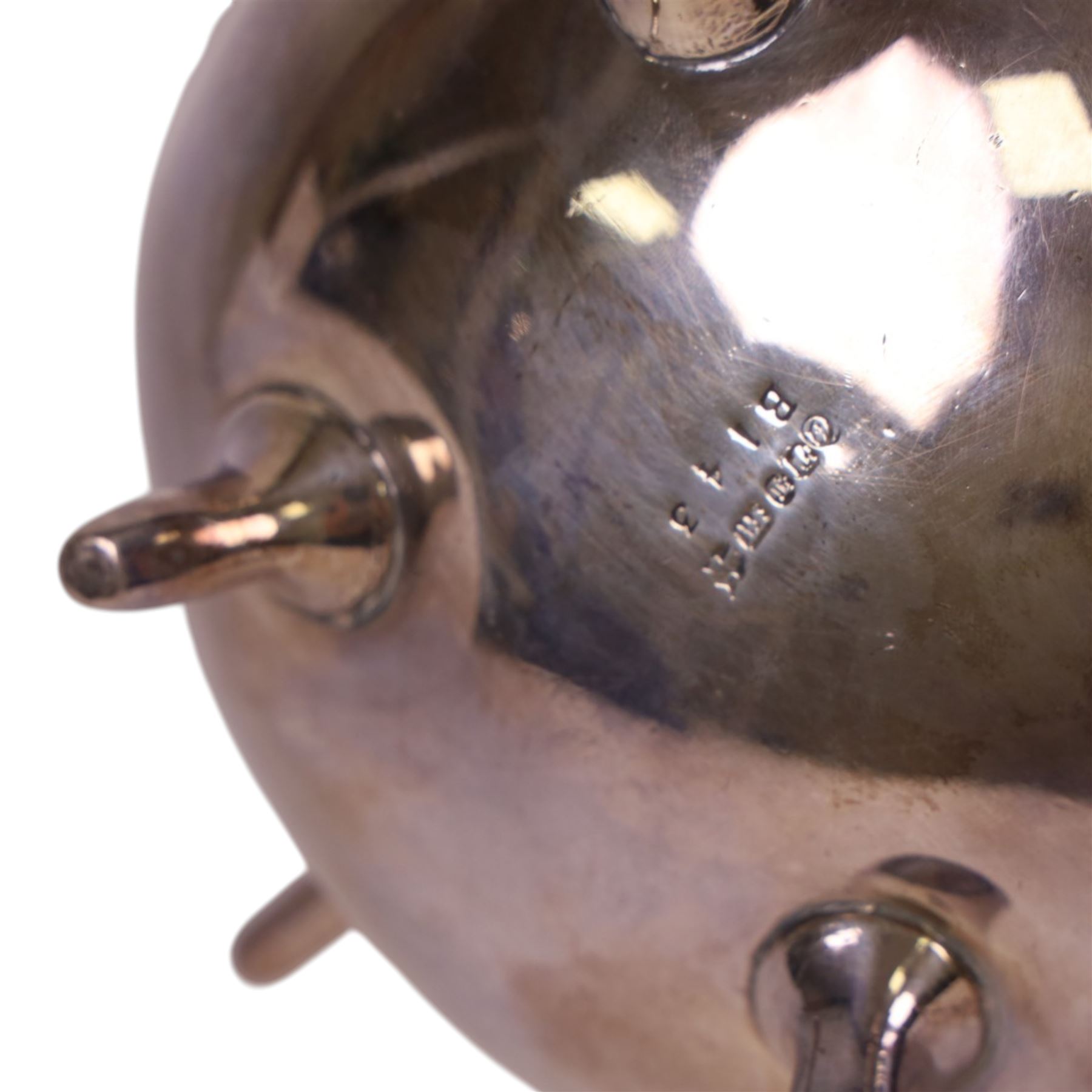 Victorian silver plated spirit kettle, with foliate decoration and ebonises handle, H34cm 