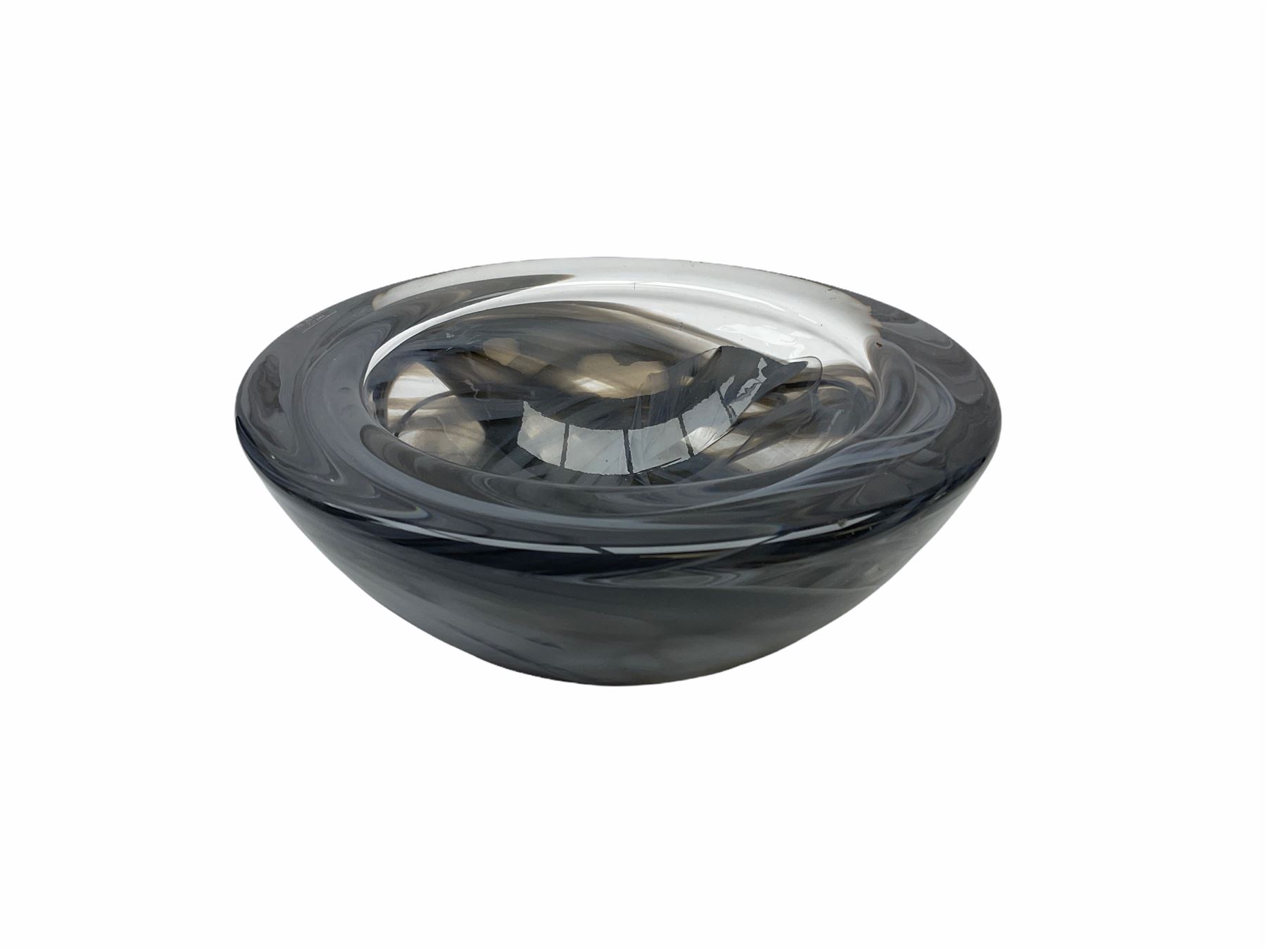 Kosta Boda glass bowl Atoll by Anna Ehrner, D22cm, with box 