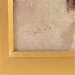 Thomas Faed RA RSA (Scottish 1826-1900): 'A Welcome Visitor', oil on canvas signed and dated 1872, 58cm x 49cm