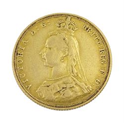 Queen Victoria 1887 gold full sovereign coin