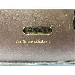 1950s Philips valve radio model B3G63A in brown Bakelite case, W42cm D21cm H30cm, together with 1950s Cossor Melody Maker model 524 radio and 1950s Grundig model 2041, tallest H35.5cm