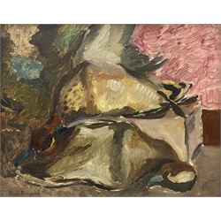 Keith Stuart Baynes (British 1887-1977): Still Life of 'Teal', oil on board signed c.1930, titled on gallery label verso 31cm x 39cm 
Provenance: with The Ixion Society, Benton End, Hadleigh, label verso