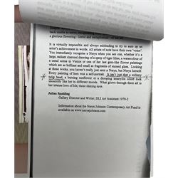 Nerys Ann Johnson (Welsh 1942-2001): Irises, watercolour and ink signed with initials and dated '99, 18cm x 10cm 