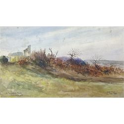 Josiah Wilson (British 19th/20th Century): 'South Scarborough' 'West Ayton' 'On Falsgrave Moor' 'South Shore' and 'On Lady Edith's Drive', set of Scarborough related watercolours signed and variously titled, max 20cm x 30cm; together with a collection of drawings by John Potter, variously signed and inscribed