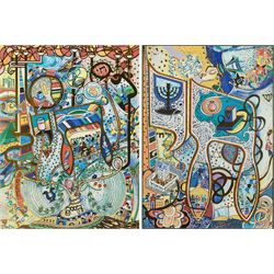 Raphael Abecassis (Morocco 1953-): 'Circle Of Life II' and 'Chai Torah', two limited editi...