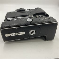 Nikon F2AS Photomic camera body, serial no. 7893545, with Nikon MD2 Motor Drive, serial no. 402342 and Nikon MB1 Battery pack