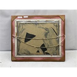 Atels (Continental 20th century): Rural River Landscape with Figures, oil on panel signed and dated '57, 39cm x 50cm