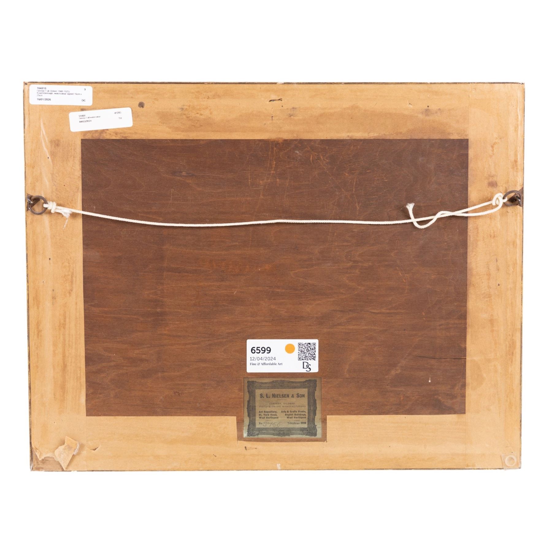 George Fall (British 1848-1925): Knaresborough, watercolour signed 16cm x 25cm