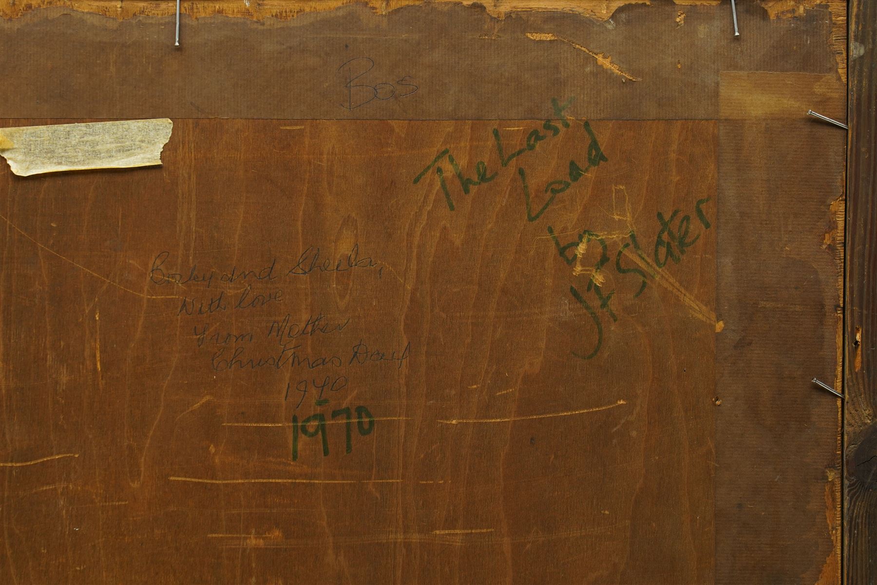 John Falconar Slater (British 1857-1937): 'The Last Load', oil on board signed, titled verso 48cm x 69cm