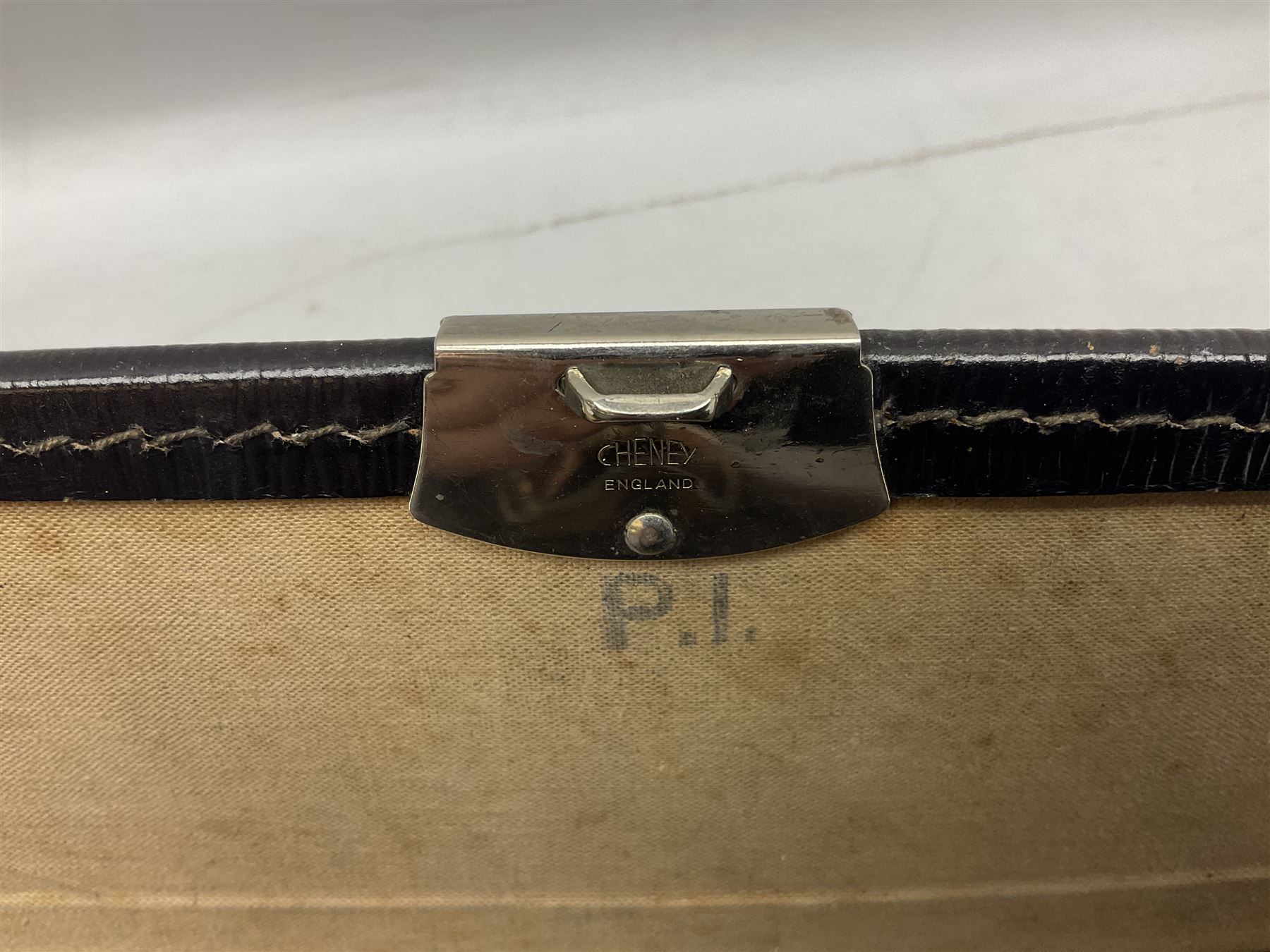 Vintage government officer's briefcase, with Crown and ER motif, H31cm