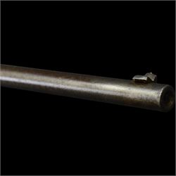 Air rifle with  octagonal and circular barrel, possibly Belgian but seemingly unmarked, L90cm